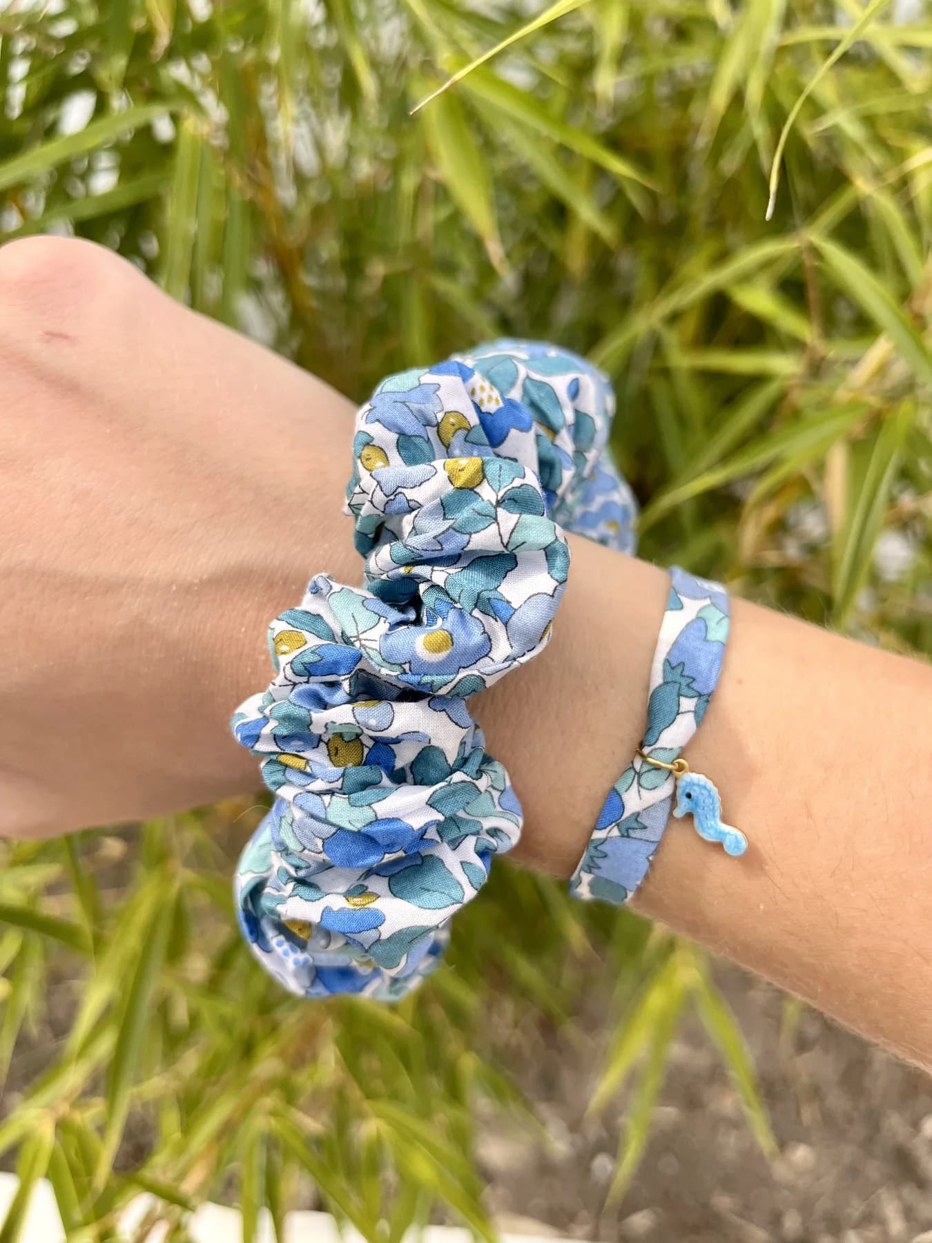 Le joli duo, Bracelet + chouchou Atelier Louise